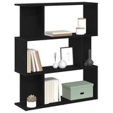 Bookcase Black Oak 80x24x96 cm Engineered Wood 862394