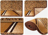 Runner Rug FLORNES Woven Ochre 80 x 350 cm PP 7 mm 42057370