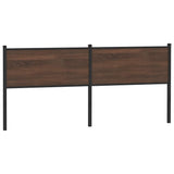 Replace Headboard Brown Oak 190 cm Engineered Wood and Steel 4007802