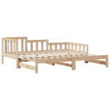 Daybed with Trundle and Drawers without Mattress 80x200 cm 3302219