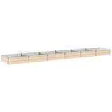 Raised Garden Bed Ivory 480 x 80 x 24 cm cold-rolled steel 8006524