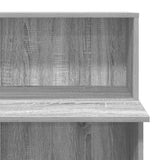 Reception Desk Grey Sonoma 100x50x103.5 cm Engineered Wood 859029