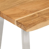 Bench with Live Edge 105 cm Solid Wood Acacia 372755