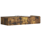 Wall-Mounted Side Table Smoked Oak 87.5 x 34.5 x 17 cm 898330