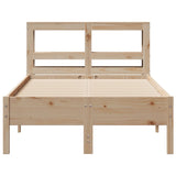 Bed Frame without Mattress 75x190 cm Small Single Solid Wood Pine 3306171