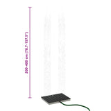 Garden Floor Shower WPC and Stainless Steel 201 Anthracite 42031215