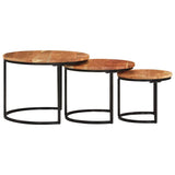 Nesting Tables 3 pcs Solid Wood Acacia 353900