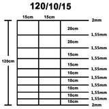 ZNTS Garden Fence Galvanised Steel 50x1.2 m Silver 149501