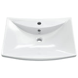 Luxury Ceramic Basin Rectangular with Overflow & Faucet Hole 140688