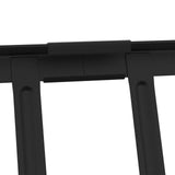 Black 600 x 2.5 x 20 cm Steel 42028476