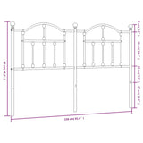 Metal Replace Headboard White 150 cm 353522