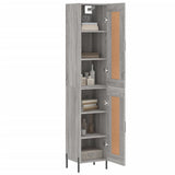 Highboard Grey Sonoma 34,5x34x180 cm Engineered Wood 3200463