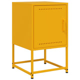 ZNTS Bedside Cabinet Mustard Yellow 36x39x60.5 cm Steel 846452