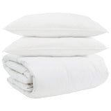 Duvet Set with Pillow 3 pcs White Down Feather 3377117