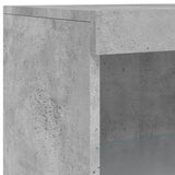 Sideboard with LED Lights Concrete Grey 60.5x37x100 cm 836710