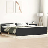Bed Frame without Mattress Black 200x200 cm 3203734