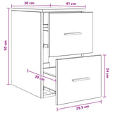 Bathroom Cabinet In-between Grey Sonoma 30 x 41 x 50 cm 890371