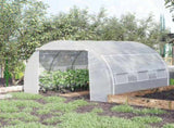 3 x 3 x 2 m Polytunnel Greenhouse with Roll-up Side Walls, Walk-in Grow House Tent with Steel Frame, T3398P318638