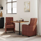 Dining Chairs with Wheels 2 pcs Shiny brown 57 x 67 x 98 cm 42017895