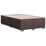 Box Spring Bed with Mattress Dark Brown 120x200 cm Fabric 3285851