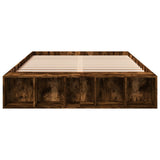 Bed Frame without Mattress Smoked Oak 140x200 cm 3280570