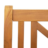 Garden Swing Bench Natural 110 x 56 x 58.5 cm Solid Acacia Wood 4105528