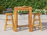Garden Bar Set Natural Acacia Wood Solid Acacia Wood Compact 3154388