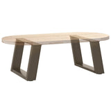 Coffee Table Legs U-Shaped 2 pcs Natural Steel 40x cm Steel 4012743