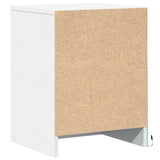 Bedside Cabinets with LED Lights 2 pcs White Engineered Wood 852034