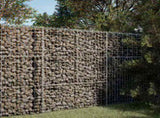 Gabion Basket with Cover 100x50x150 cm Galvanised Iron 3295154
