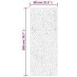 Rug HUARTE Short Pile Soft and Washable Grey 80x200 cm 375072