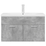 ZNTS Bathroom Sink Cabinet with Built-in Basin and Faucet Concrete Grey 3324890