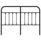 Metal Replace Headboard Black 140 cm 352611