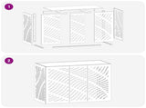 Air Conditioner Cover Anthracite 110 x 50 x 80 cm Steel 8014110