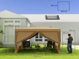 3 x 3 Pop Up Gazebo - Khaki T3398P314220