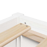Bed Frame without Mattress White 75x190 cm Small Single Solid Wood Pine 846847