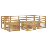 Outdoor Sofa Set 7 pcs White Solid Acacia Wood 3391474