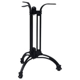Bistro Table Leg Black 60x72 cm Cast Aluminium 325435