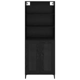 Highboard Black Oak 69.5 x 34 x 180 cm Engineered Wood 3416180