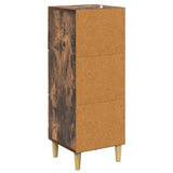 Drawer Cabinet Smoked Oak 33 x 34.5 x 90 cm Engineered Wood 894620