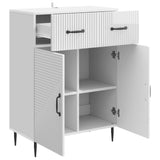 Sideboard High Gloss White 66 x 34.5 x 89.5 cm Engineered Wood 894869