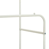 Clothes Rack with Shelf with Wheel White 80 x 53 x 156 cm 42021357