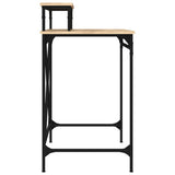 Desk Sonoma Oak 80x50x90 cm Engineered Wood and Iron 826705