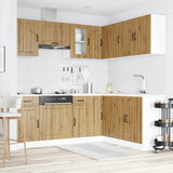 11 Piece Kitchen Cabinet Set Lucca Artisan Oak Engineered Wood 3314960