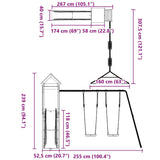 Outdoor Playset Impregnated Wood Pine 3279105