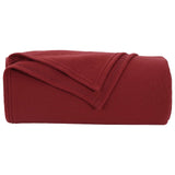 Throw Blankets 24 pcs Bordeaux Red 240 x 220 cm Fleece 42017111