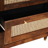 Sideboard Set 3 pcs Brown 180 x 33 x 75 cm Solid Mango Wood 3310170