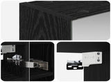 Bathroom Mirror Cabinet Black Oak 60 x 14.5 x 50 cm 889080