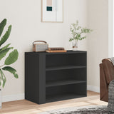 Wall Cabinet Black 75x35x60 cm Engineered Wood 848417