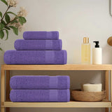 ZNTS Hand Towels 10 pcs Purple 50x100 cm 360 gsm 100% Cotton 136880